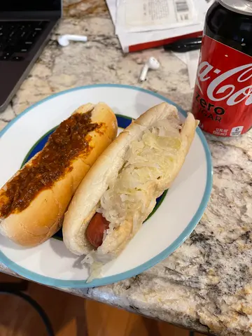 hot dogs from Gus