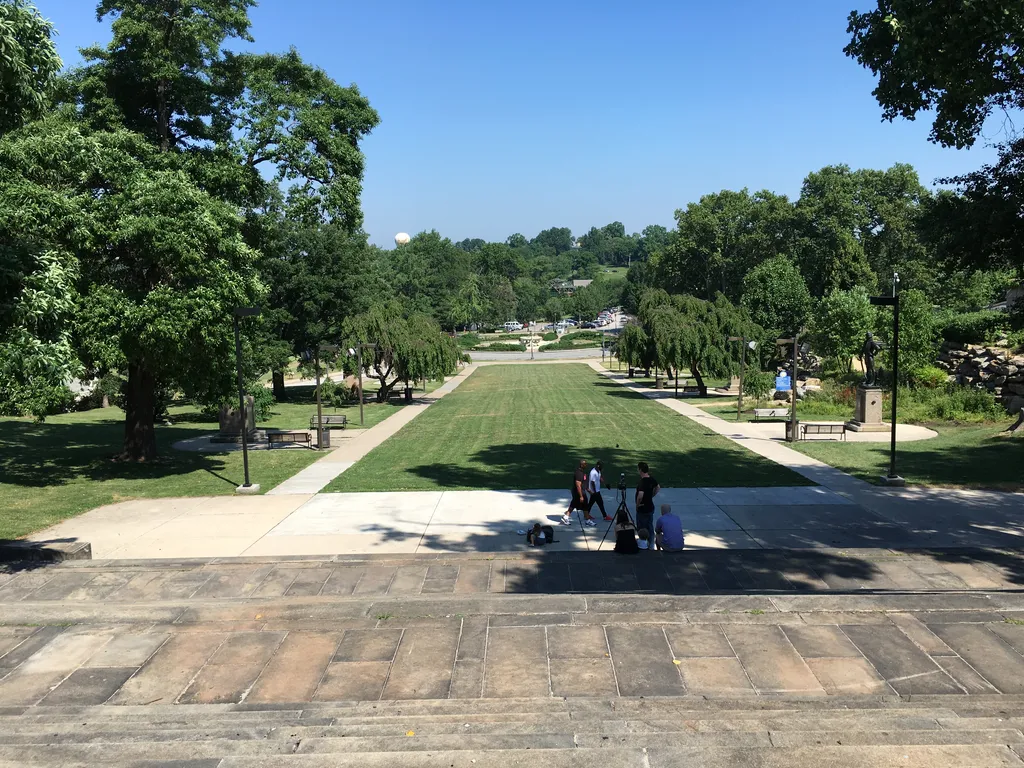 the rear of the Philly Art Museum