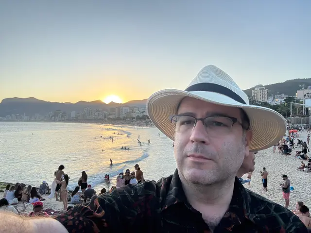 the sunset at Arpoador