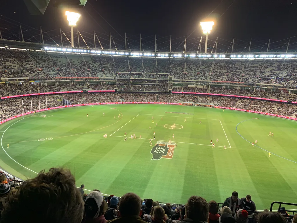 at the footie