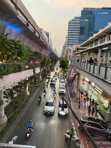 walking through Bangkok