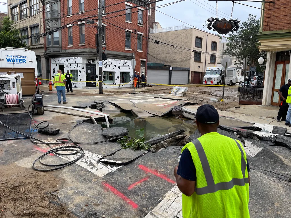 water main break