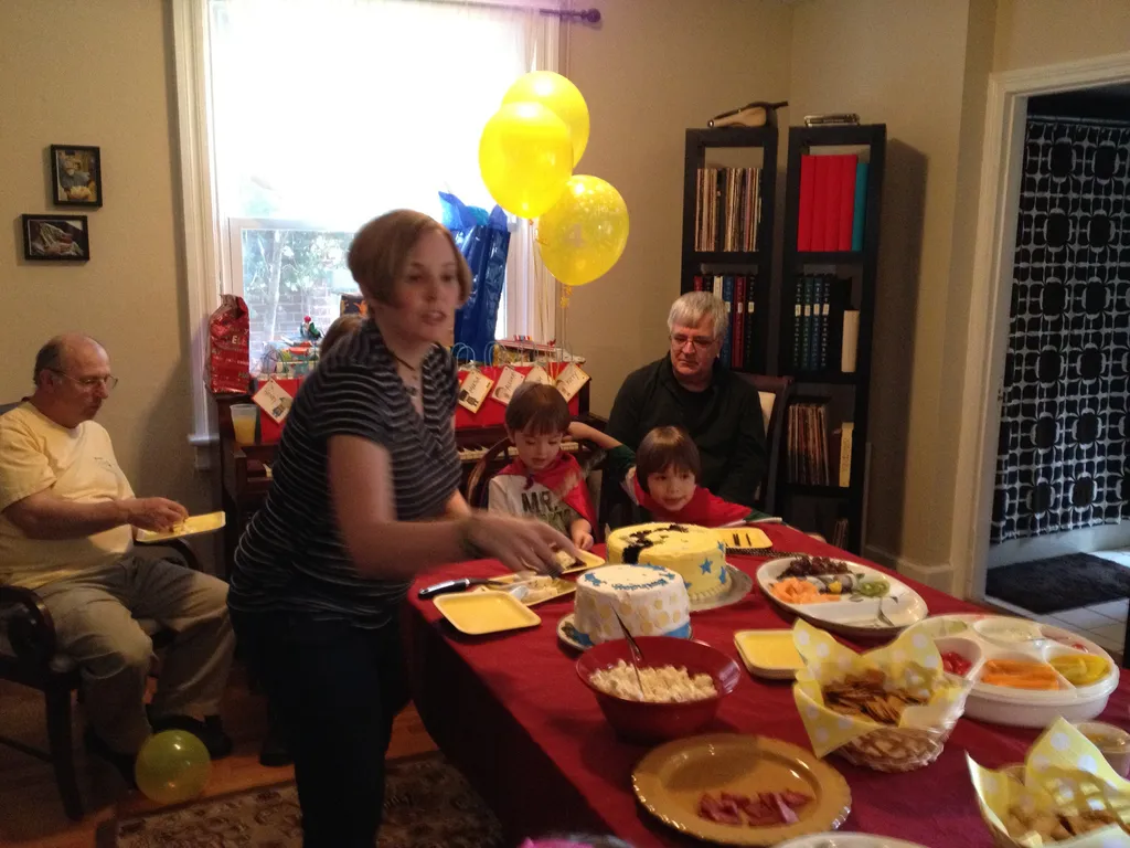 Steph at Jackson's birthday party