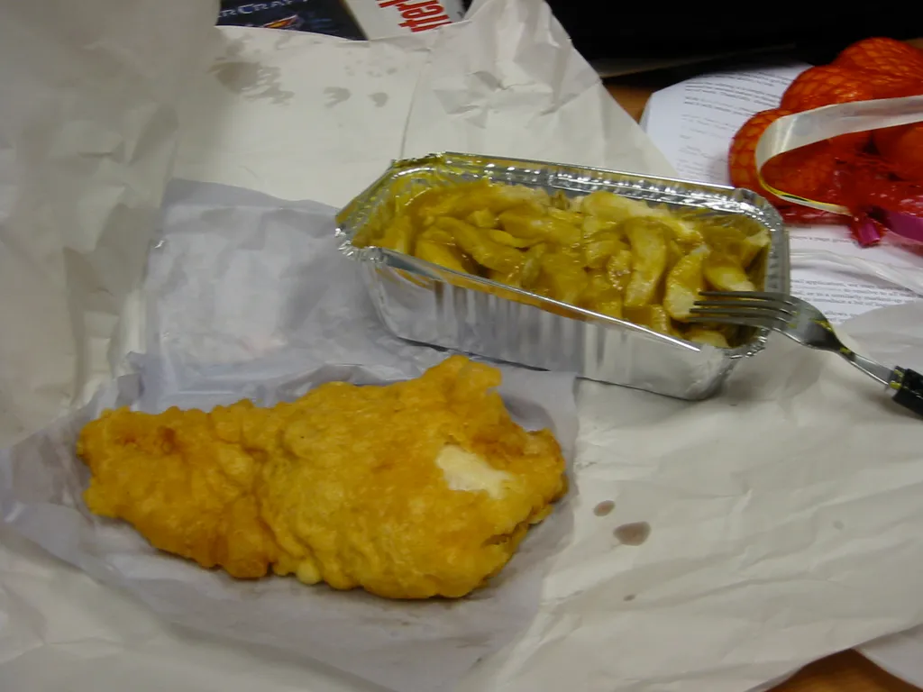 fish and curry chips