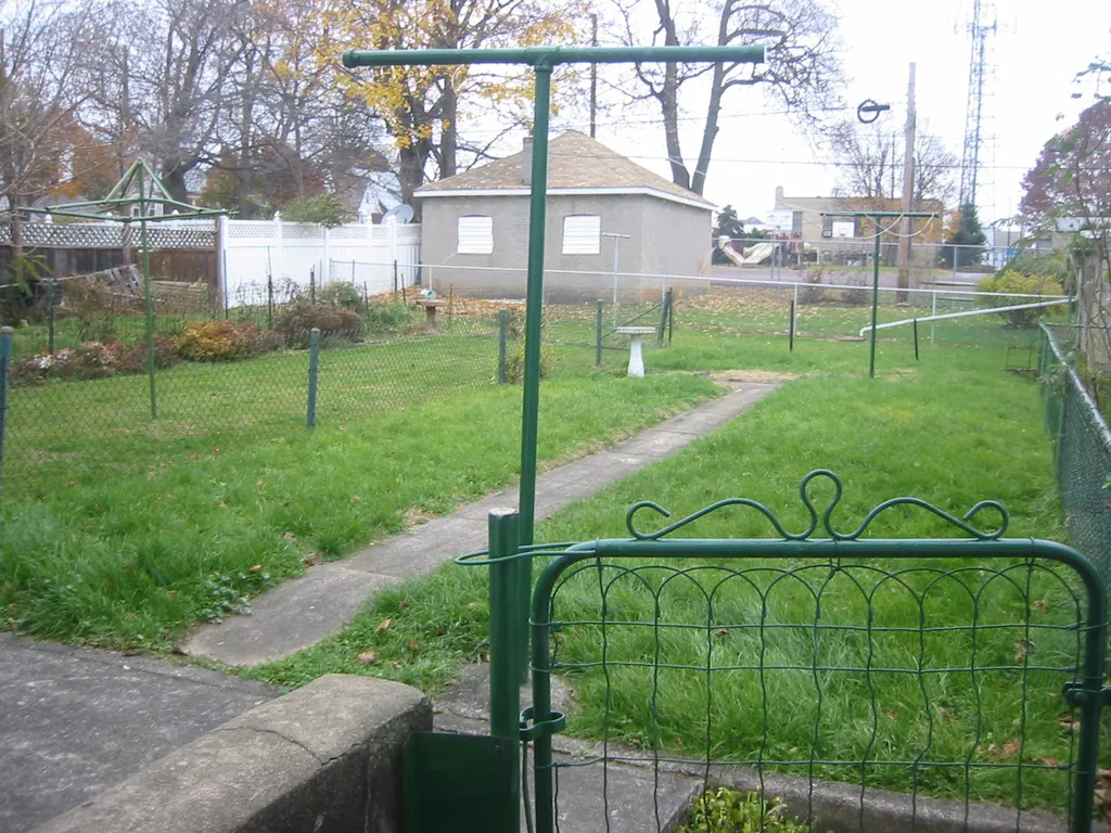 back yard, from the southwest
