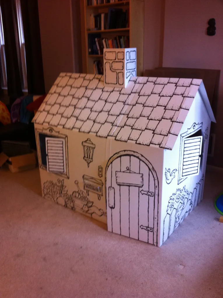 the cardboard house