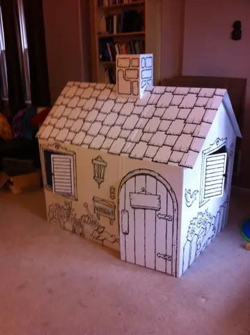 the cardboard house