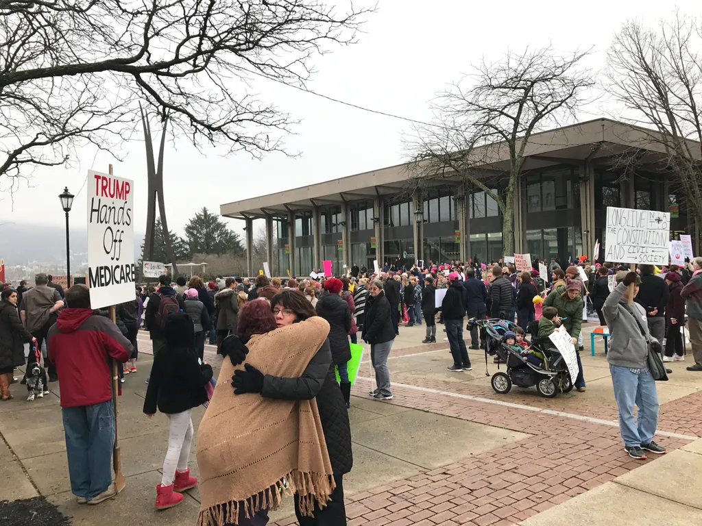 woman's march in Bethlehem