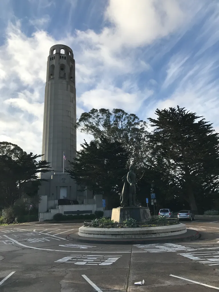 the Coit tower
