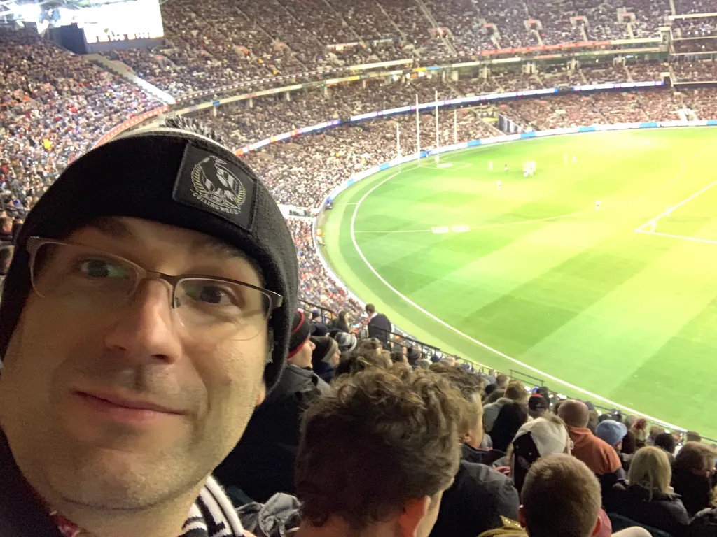 at the footie