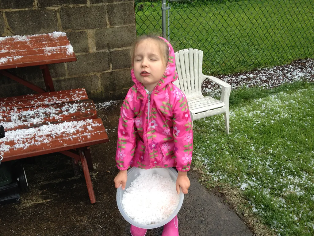 surprise hailstorm!