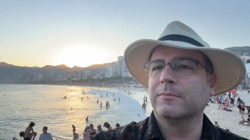 the sunset at Arpoador