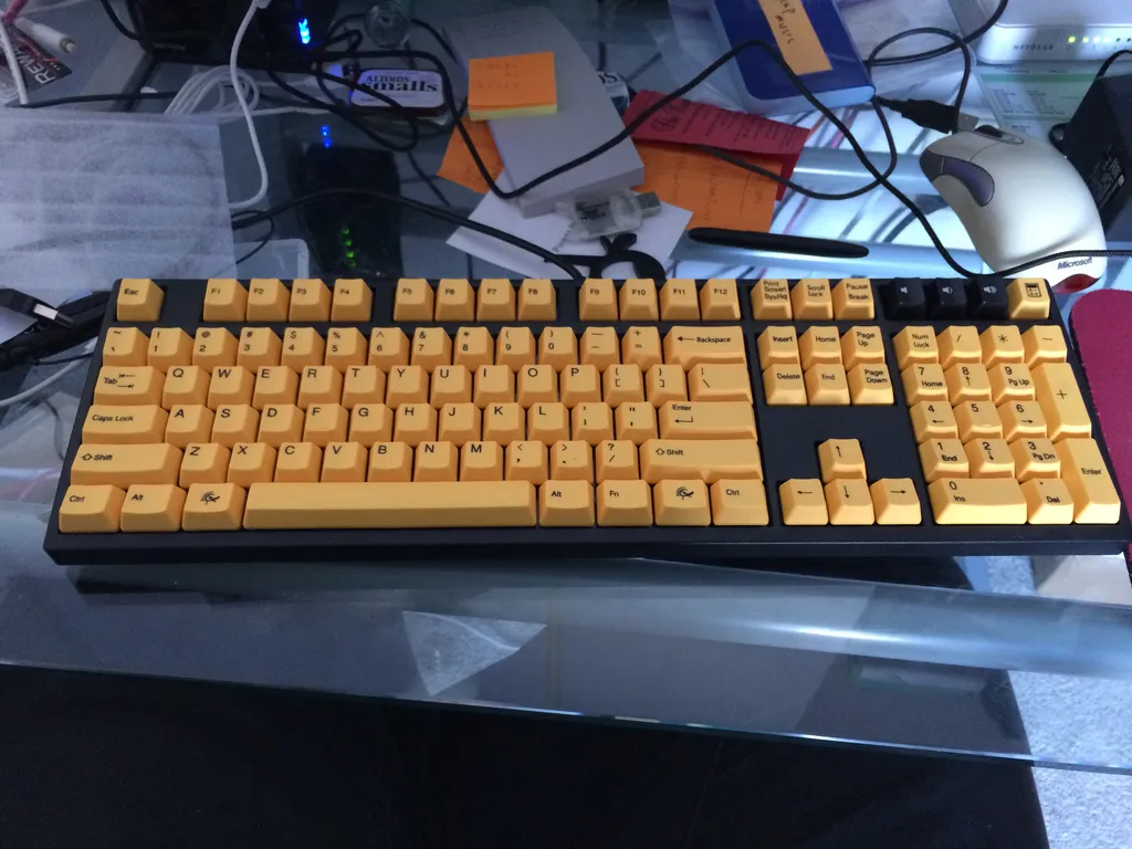 DK 2108ZS with yellow keycaps