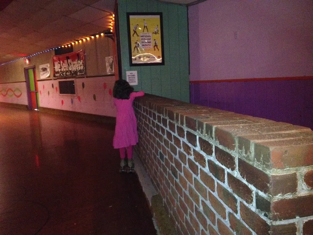 skating by the wall