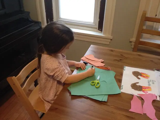 making paper stuff with Martha