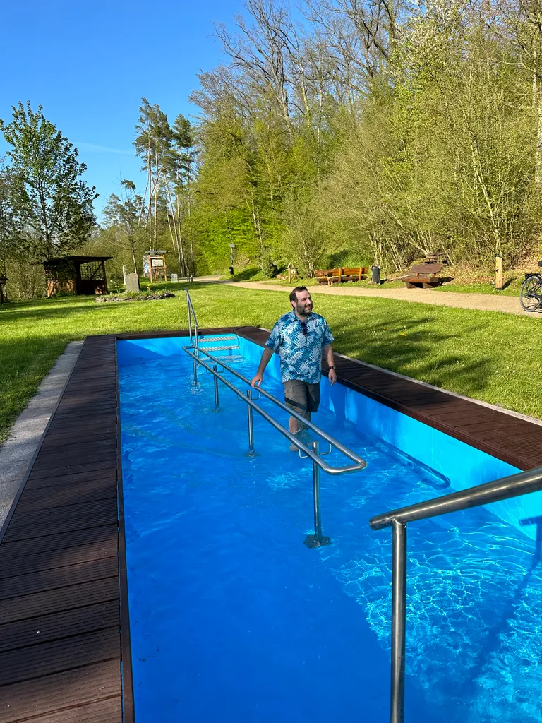 hydrotherapy while riding between Wetzlar and Braunfels