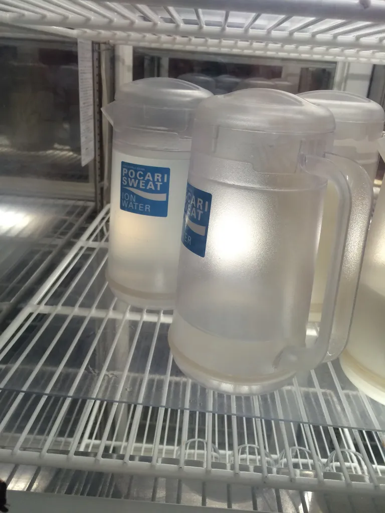 Pocari Sweat jugs