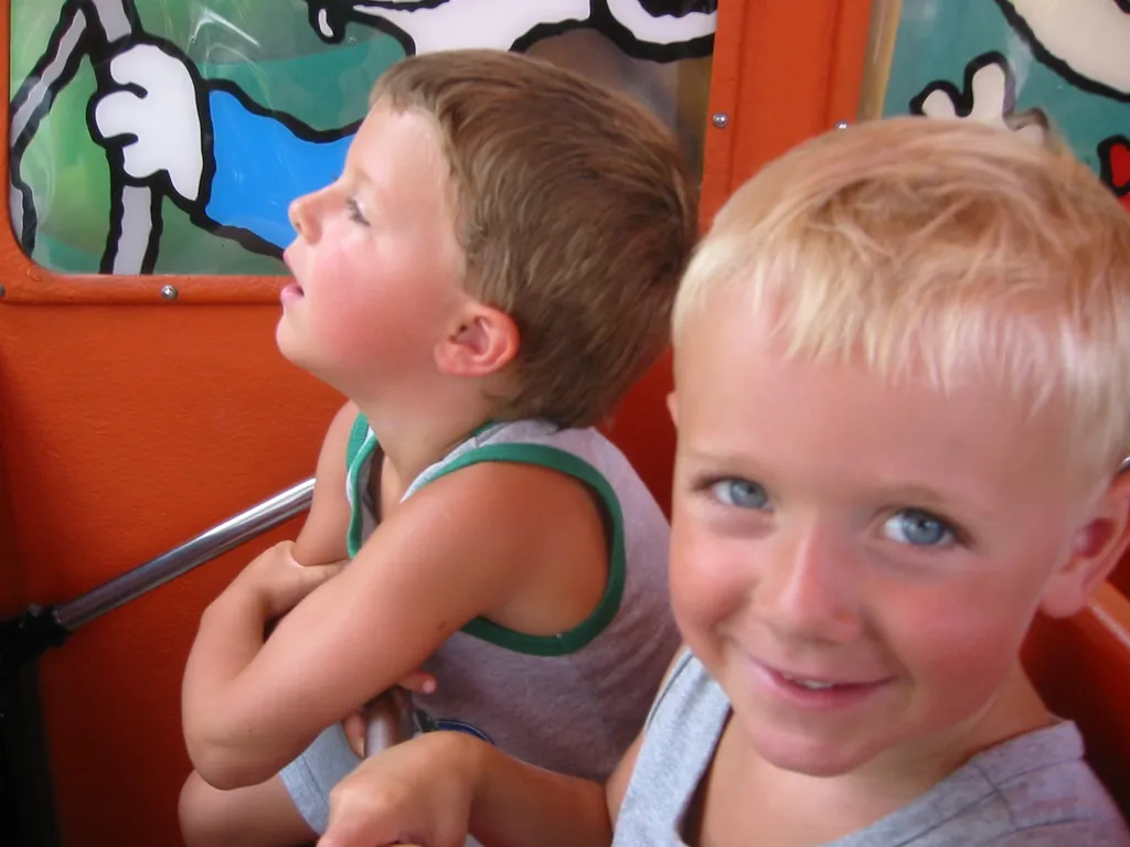 keegan and dalton on a ride