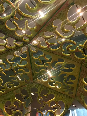 inside the art museum's art dome