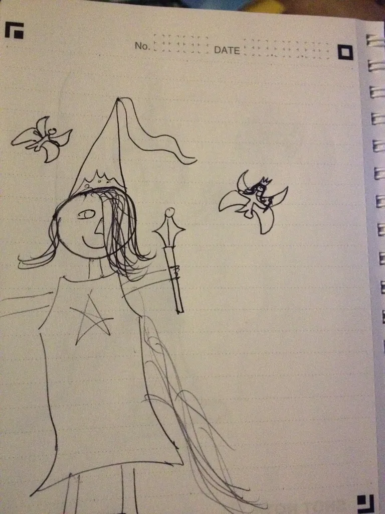 Daddy, draw me a princess!
