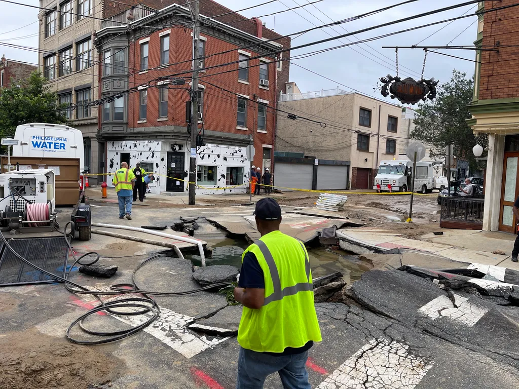 water main break