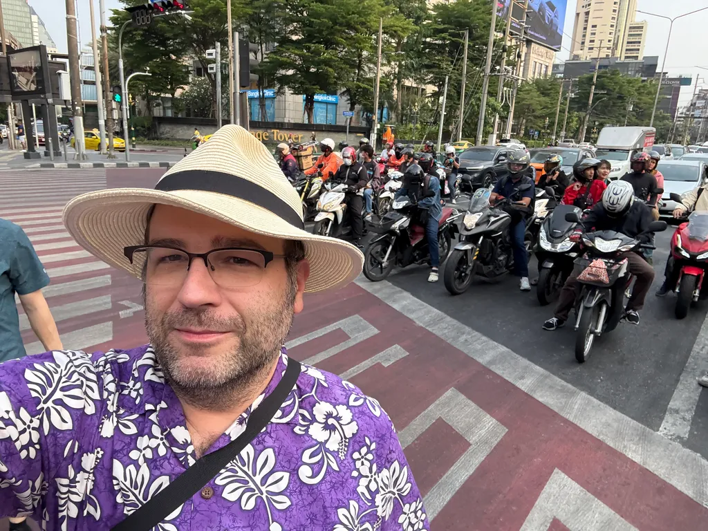 walking through Bangkok