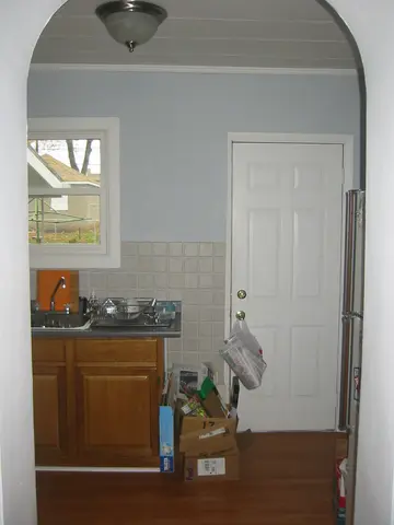 kitchen, from the west