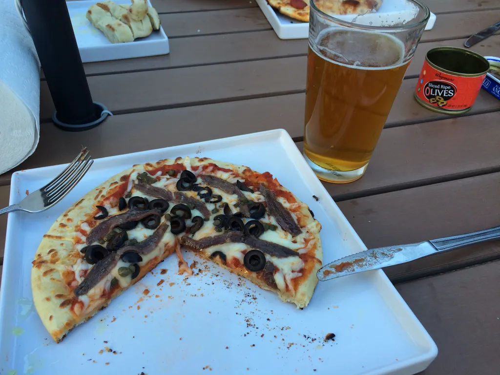 pizza from the grill