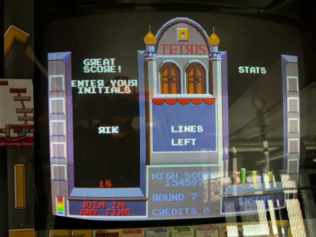 Tetris high score at Barcade