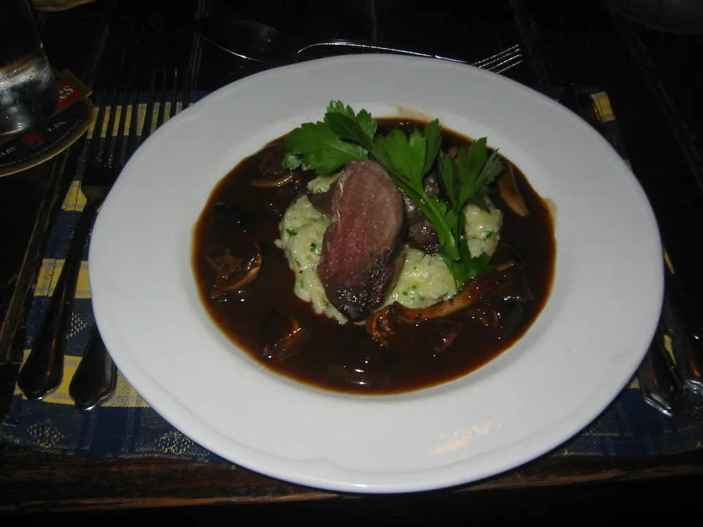 seared pigeon supremes
