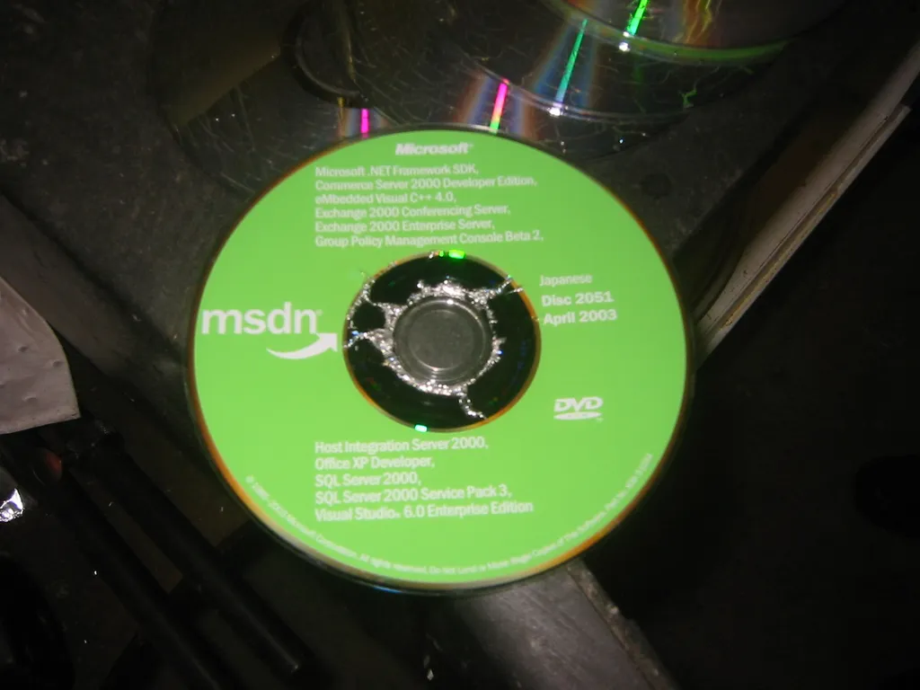 destroying old msdn discs, img_1773