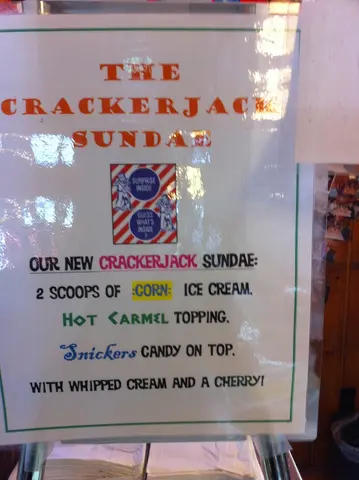 crackerjack sundae