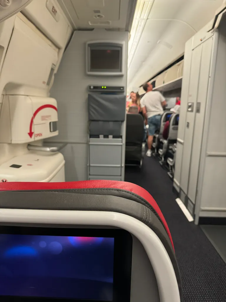 my seat, LAX to SYD