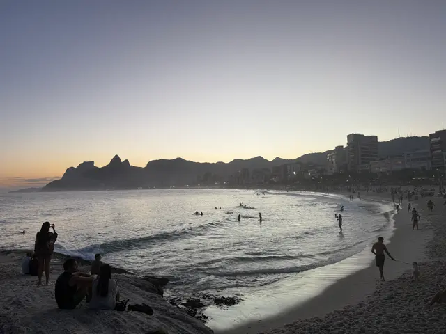 the sunset at Arpoador