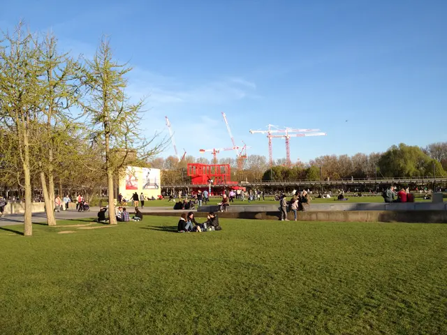 people chillin' on the Cité lawn