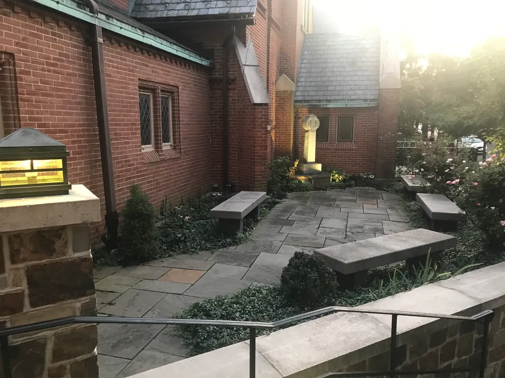 outside the church