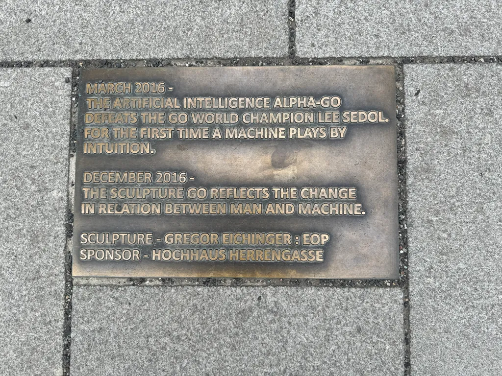 plaque by the giant go stones