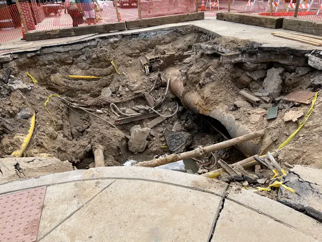 water main break