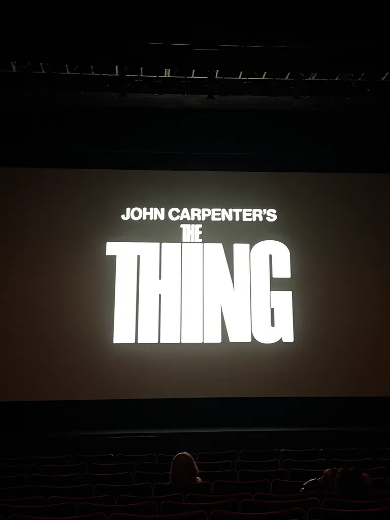 The Thing on screen