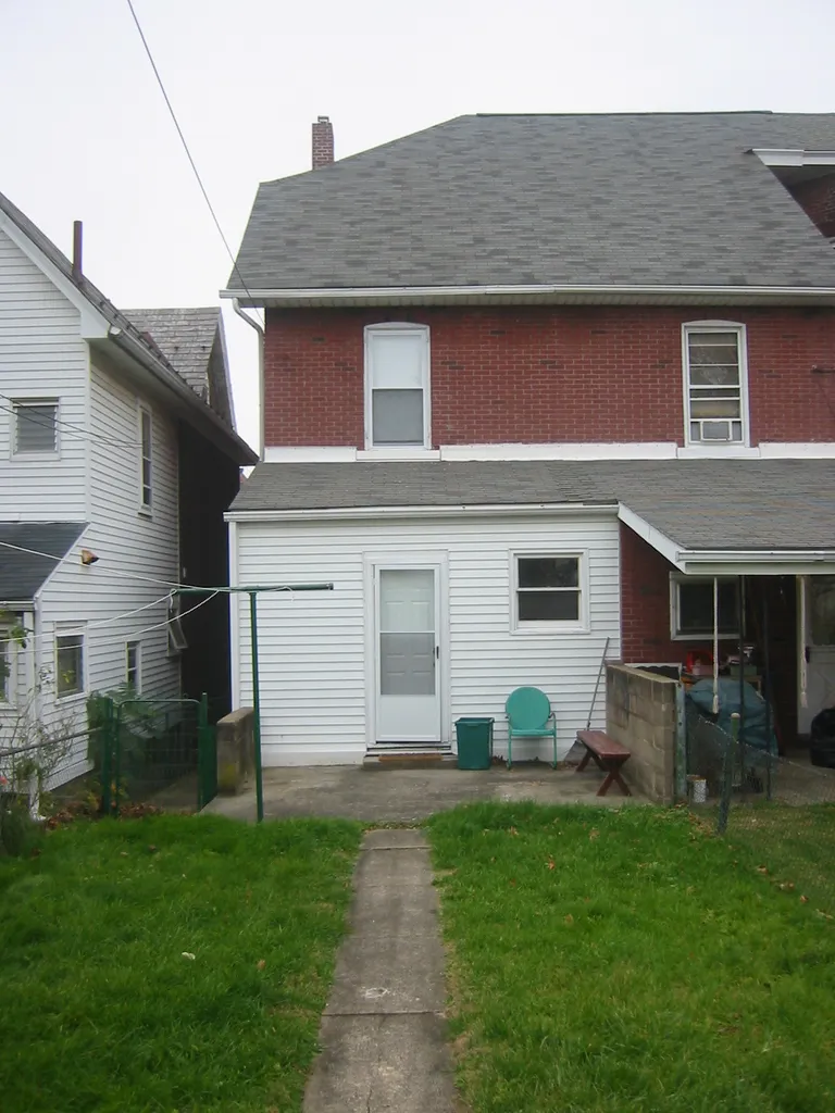 rear view of the house, from the east