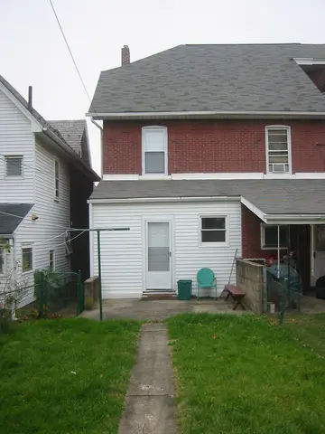 rear view of the house, from the east