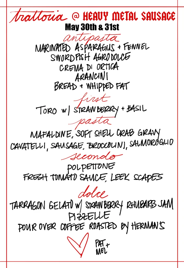 Heavy Metal Sausage trattoria