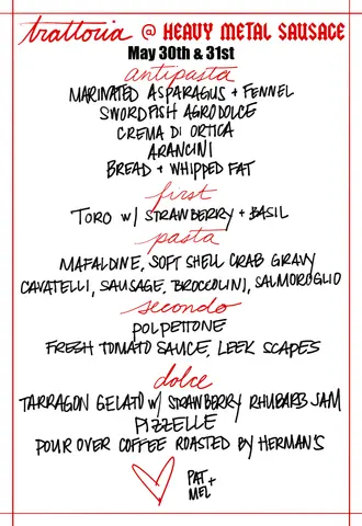 Heavy Metal Sausage trattoria
