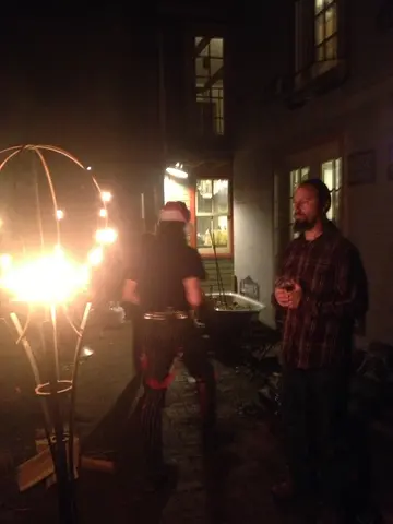 Andy's flaming sphere