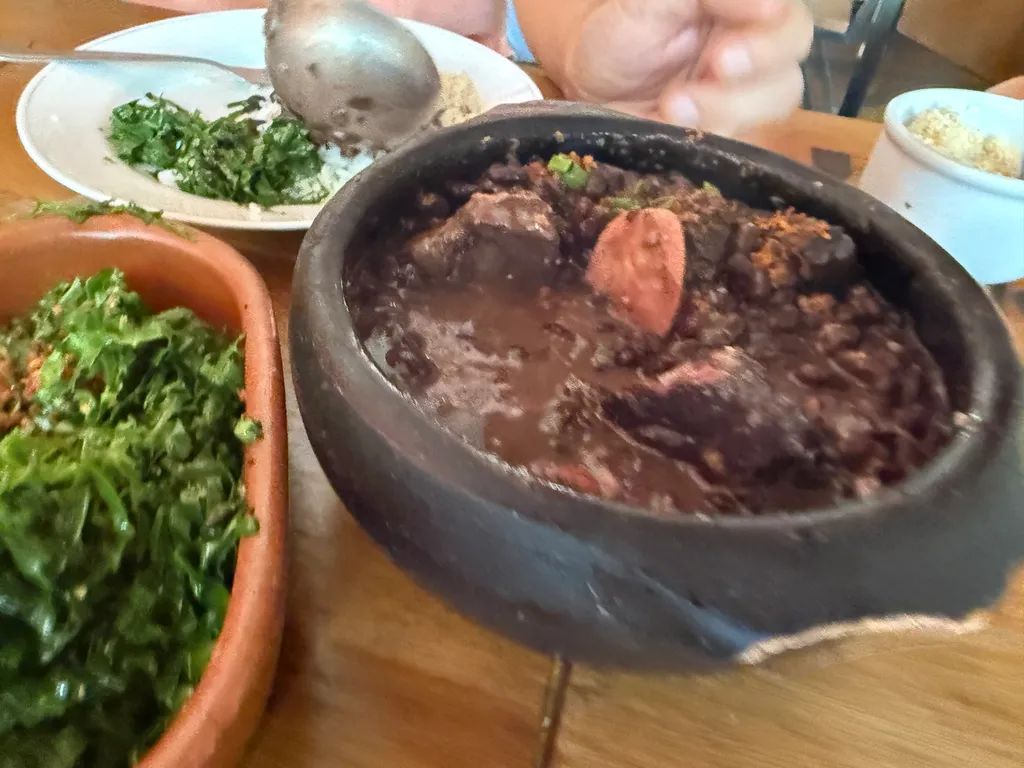 getting feijoada in Santa Teresa in Rio