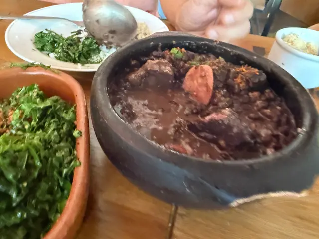 getting feijoada in Santa Teresa in Rio