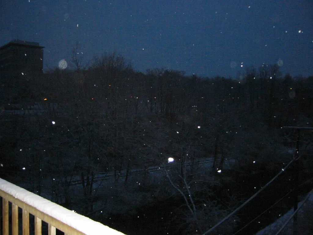 the towpath, east across the fahy, snowy