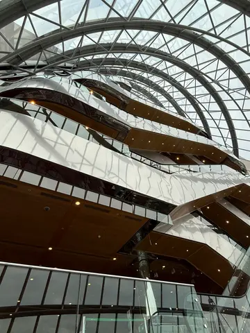 looking up in the Dublin Convention Centre