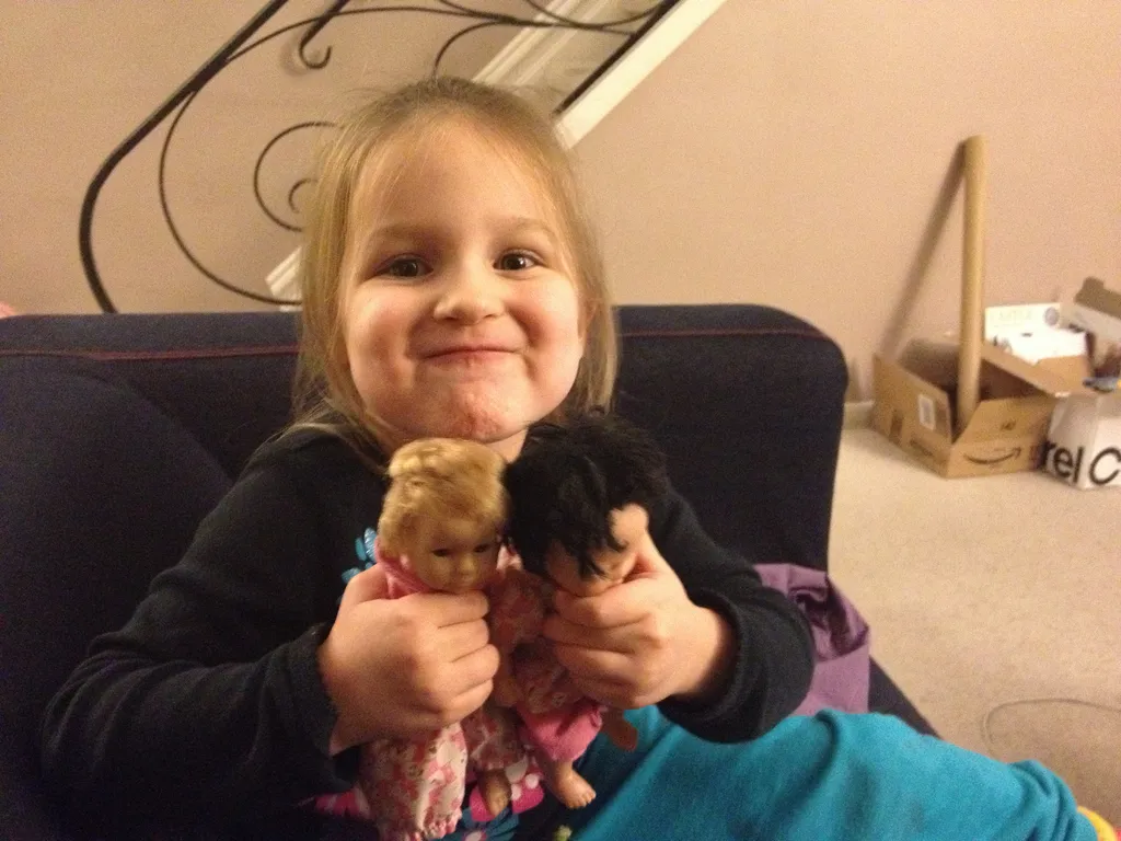 These dolls are sisters.