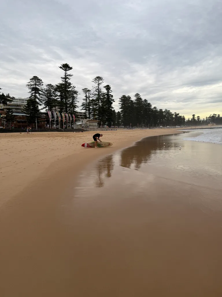 at Manly Beach